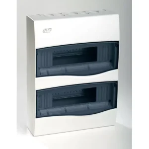 Elosztódoboz, IDE, falon kívüli, műanyag, 2x12 modul